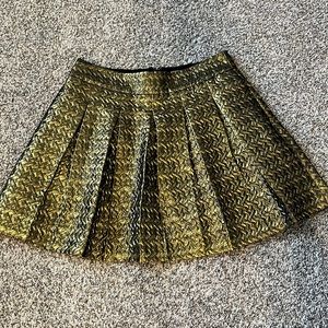 Banana Republic Gold Foil Skirt
